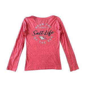 Salt Life Women’s Salmon Pink Scoop Neck T-Shirt NWT